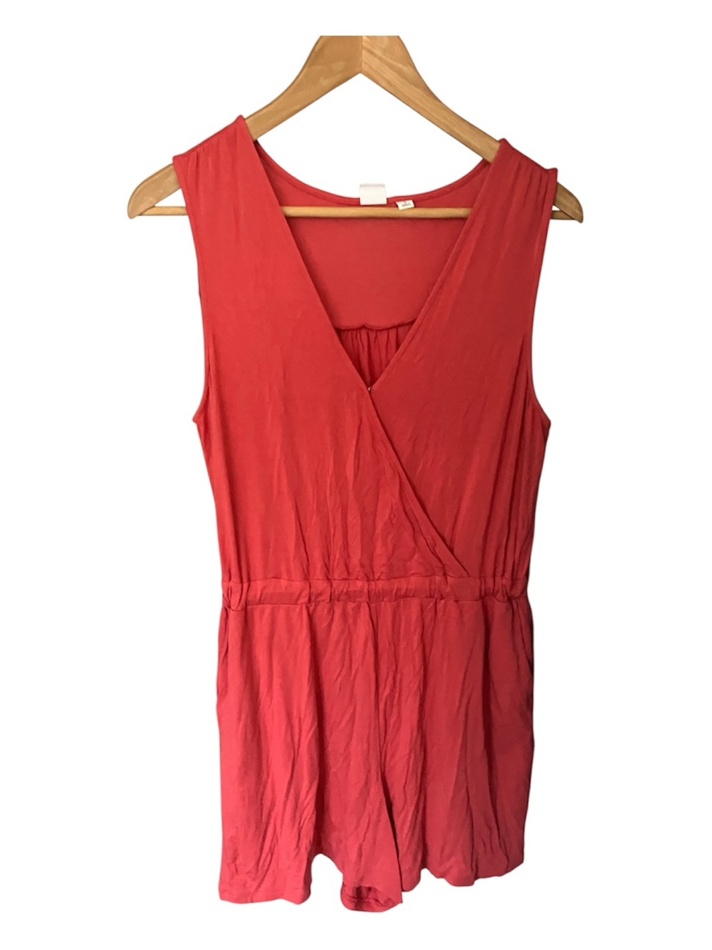 Gap Sleeveless Wrap-Front Romper S